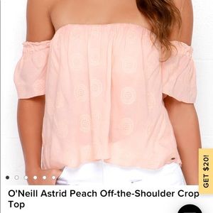 O’Neill Astrid peach top